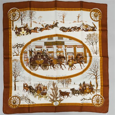 hermes scarf l'hiver en poste|Hermes L Hiver En Poste .